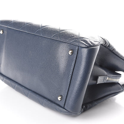 Chanel Caviar Quilted Timeless CC Tote Blue 10 of 11