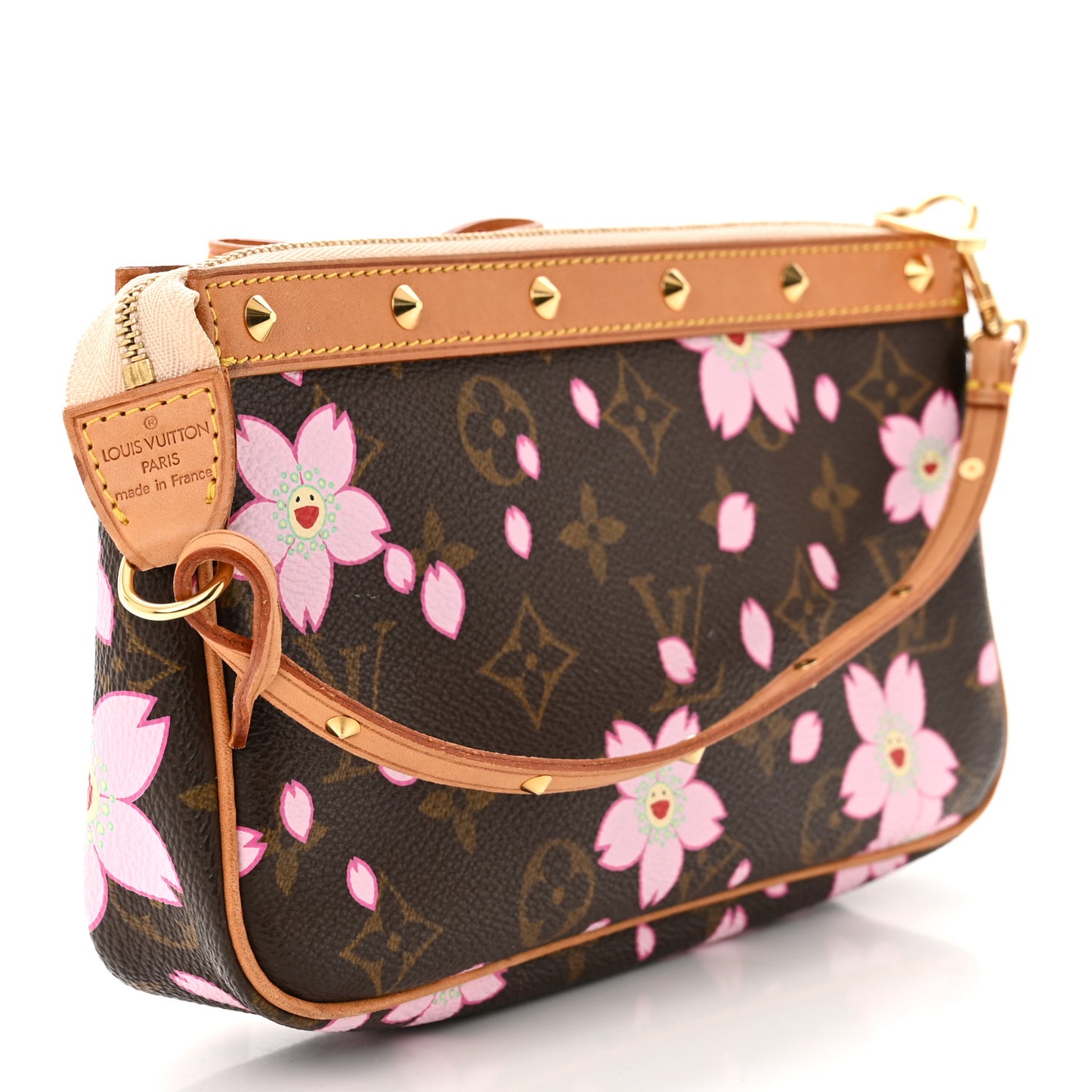 Monogram Cherry Blossom Pochette Accessories Brown