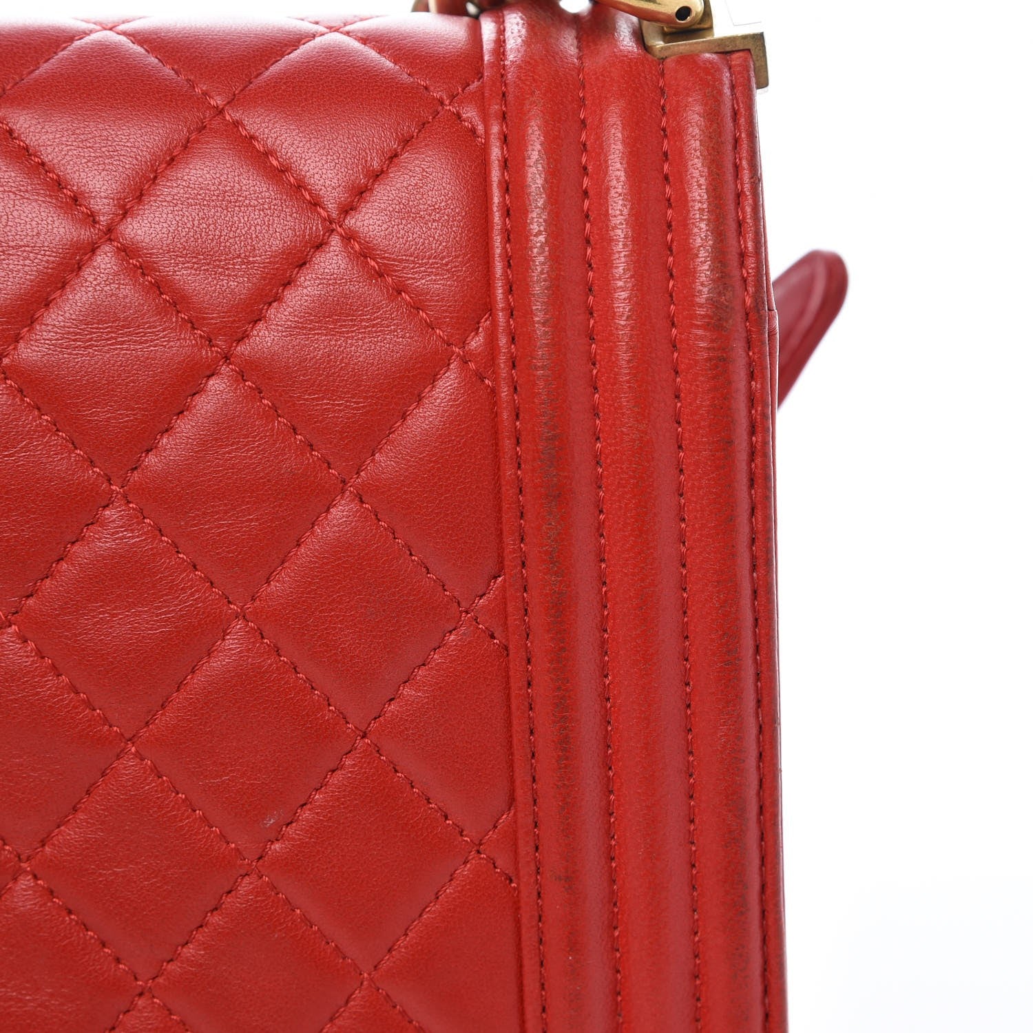 Chanel Lambskin Quilted New Medium Boy Flap Red 10 of 13