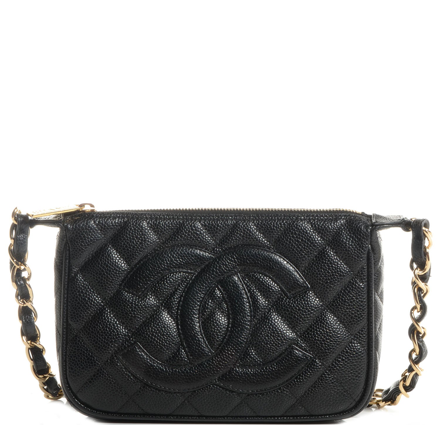 Chanel Caviar Quilted Pochette Black 1 of 8