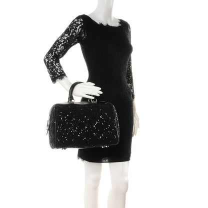 Louis Vuitton Sequin Monogram Sunshine Express Speedy Black 2 of 9