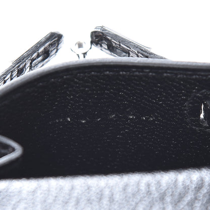 Hermes Lizard Mini Kelly Twilly Bag Charm Black 5 of 6