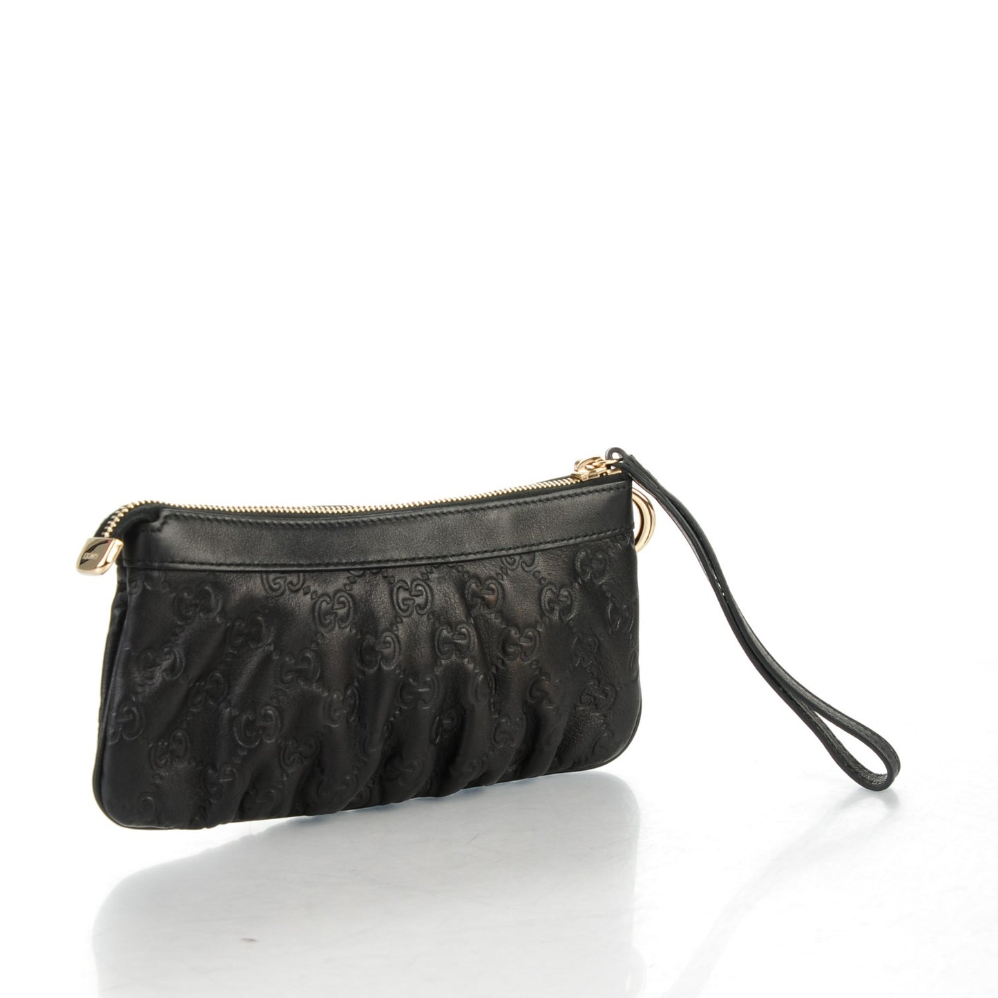Guccissima Signature New Britt Wristlet Black