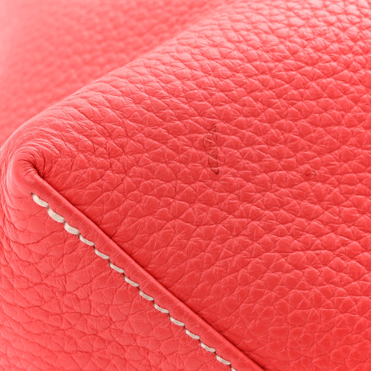 Hermes Taurillon Clemence Double Sens 45 Reversible Tote Rouge Casaque Rose Jaipur 17 of 19
