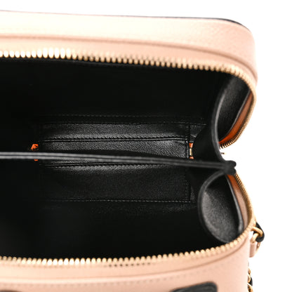 Chanel Caviar Quilted Small CC Filigree Vanity Case Beige Black 5 of 10