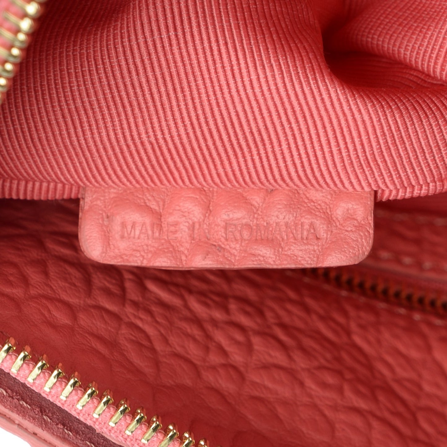 Signature Grain Calfskin Check Embossed Small Chichester Crossbody Clutch Bag Rose Pink