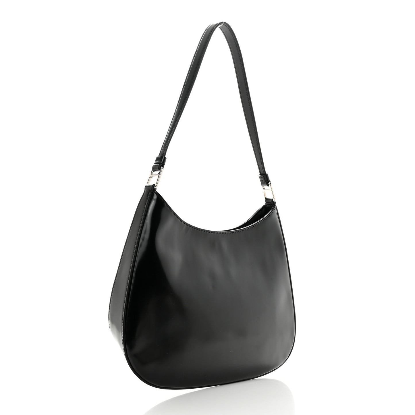 Spazzolato Cleo Shoulder Bag Black