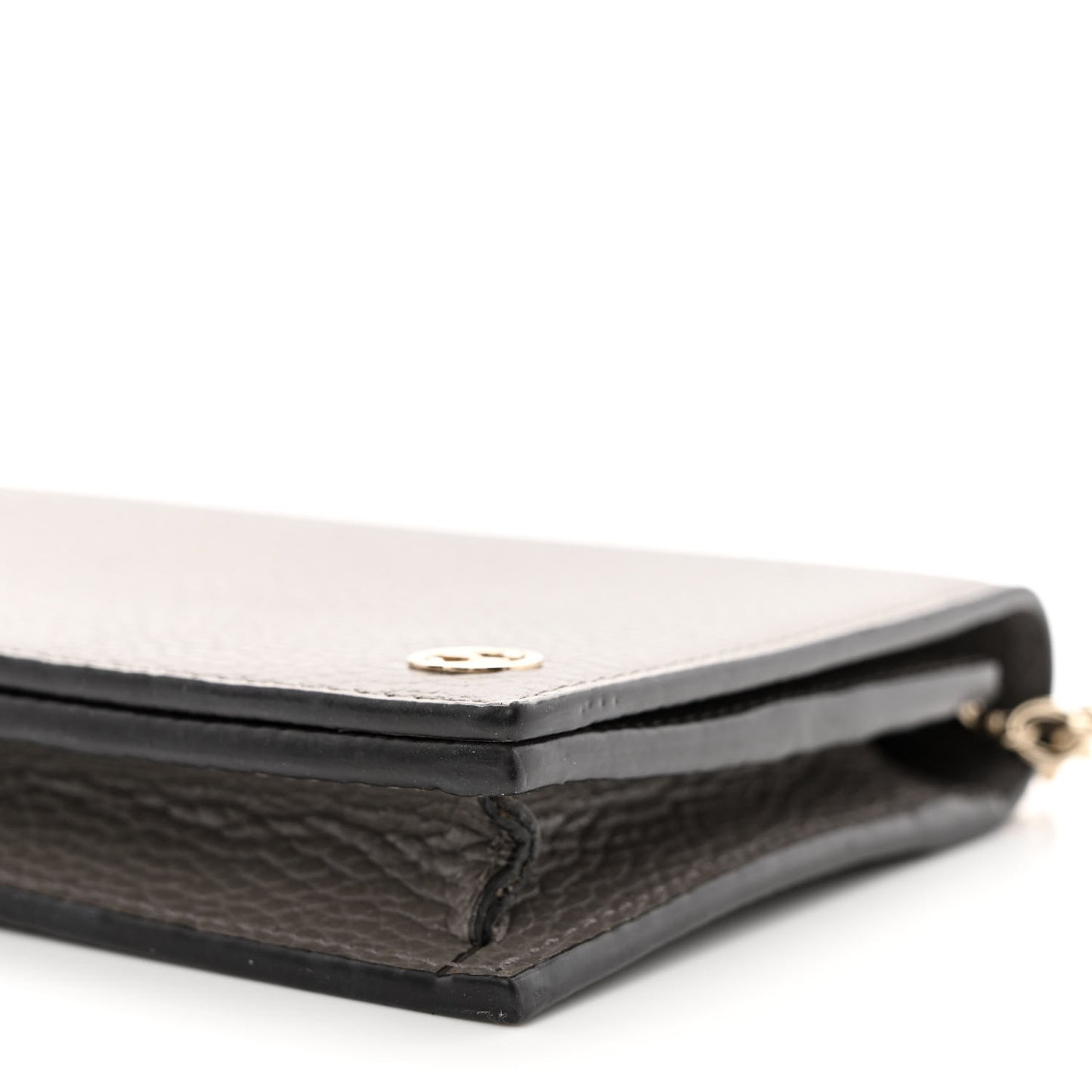 Dollar Calfskin Medium Betty Chain Wallet Loess