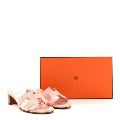 Hermes Epsom Oasis Sandals 35.5 Rose Pale 10 of 10