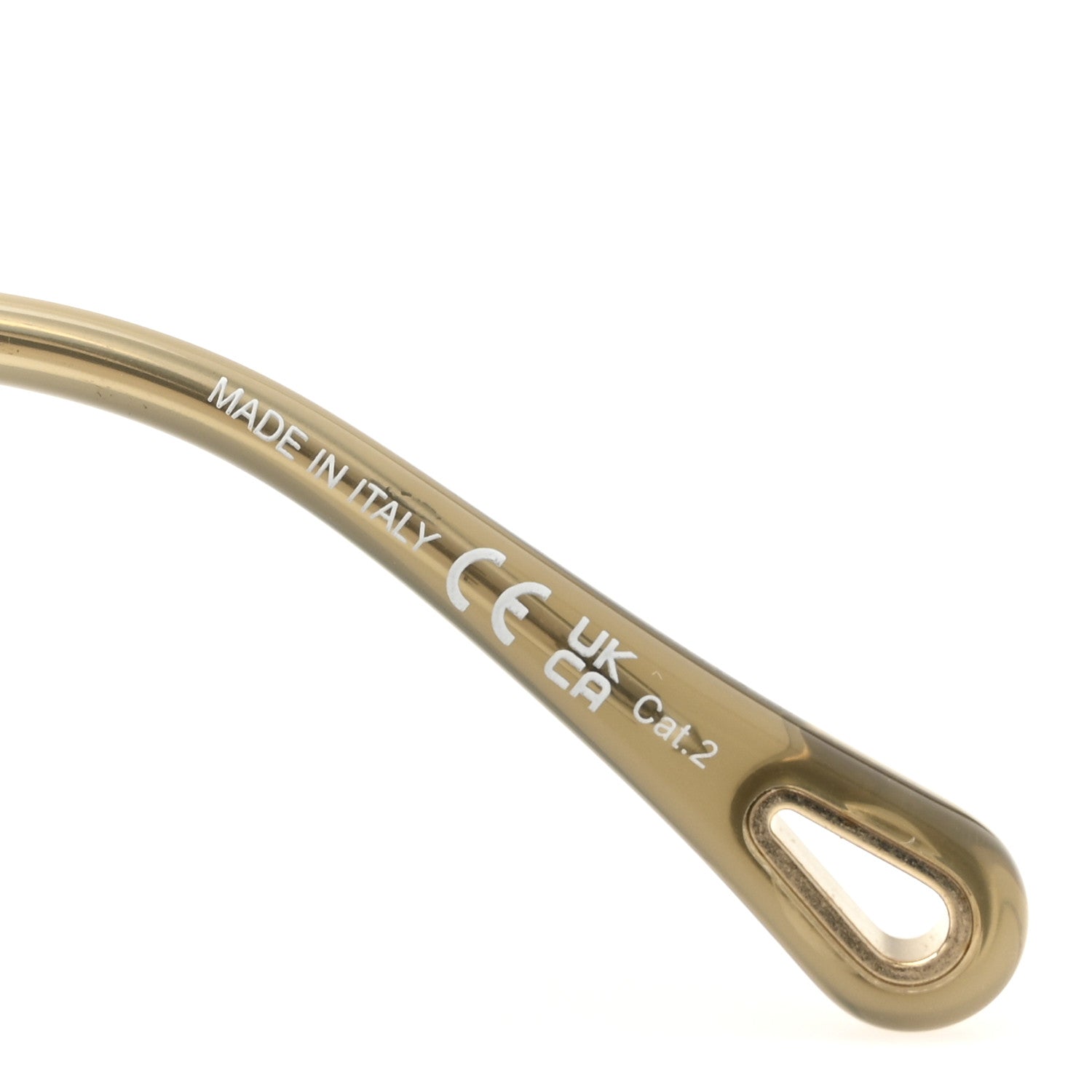 Chloe Metal Round Sunglasses CH0114S Blue Gold 6 of 8