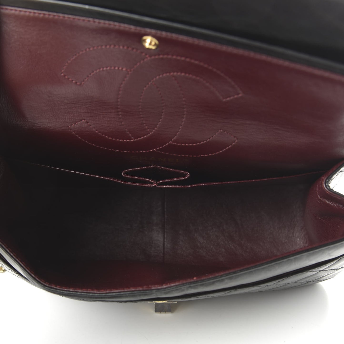 Aged Calfskin Quilted 2.55 Reissue 226 Flap Black