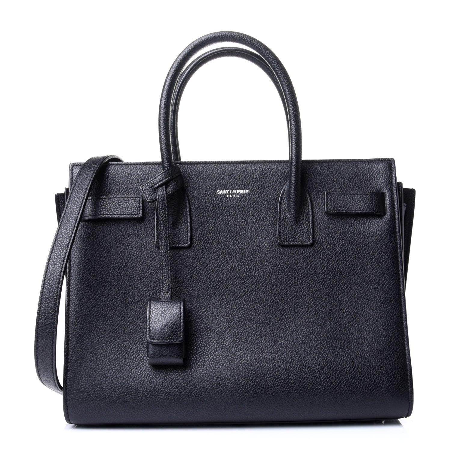 Saint Laurent Grained Calfskin Baby Sac De Jour Black 1 of 4