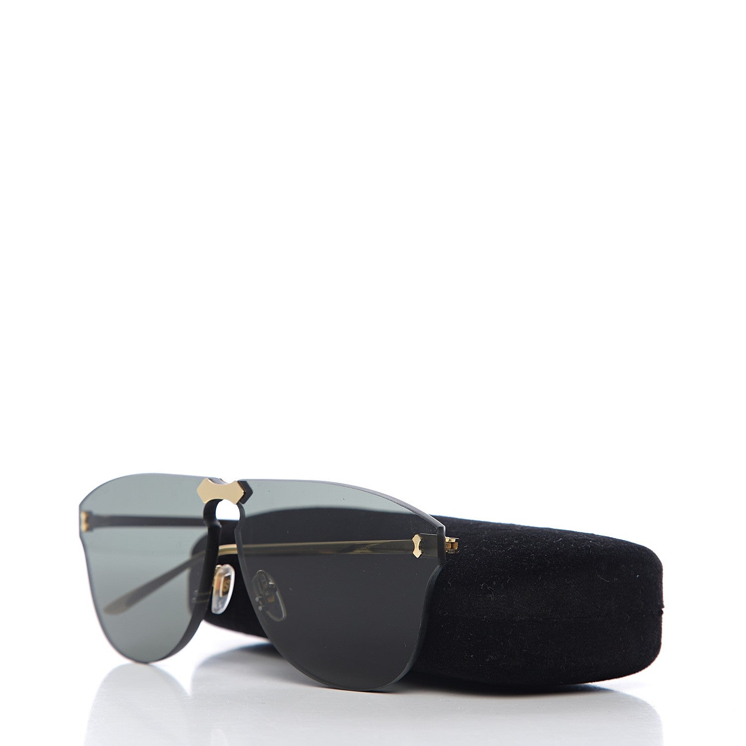 Gucci Rimless Sunglasses GG0354S Gold 8 of 8