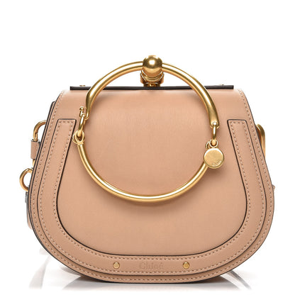 Chloe Calfskin Suede Small Nile Bracelet Bag Biscotti Beige 1 of 8