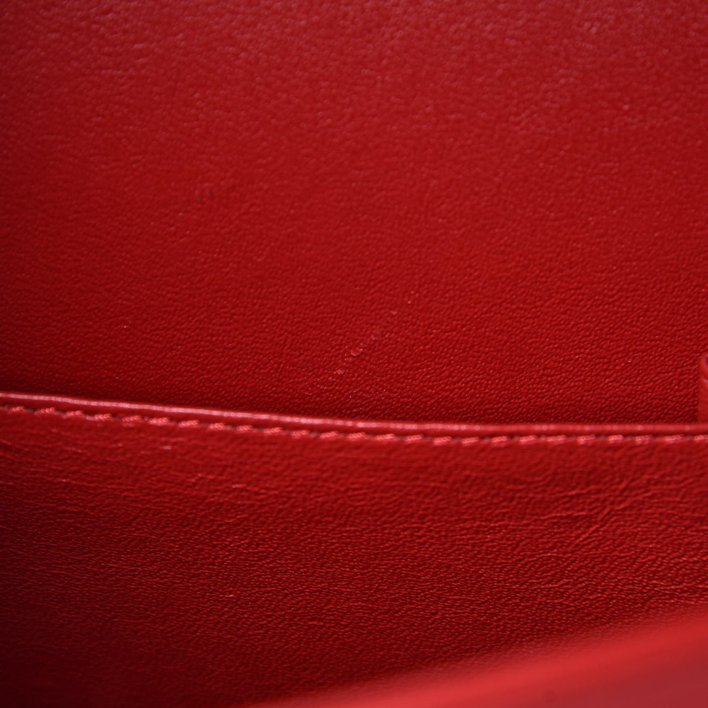 Lambskin Quilted Maxi Double Flap Red