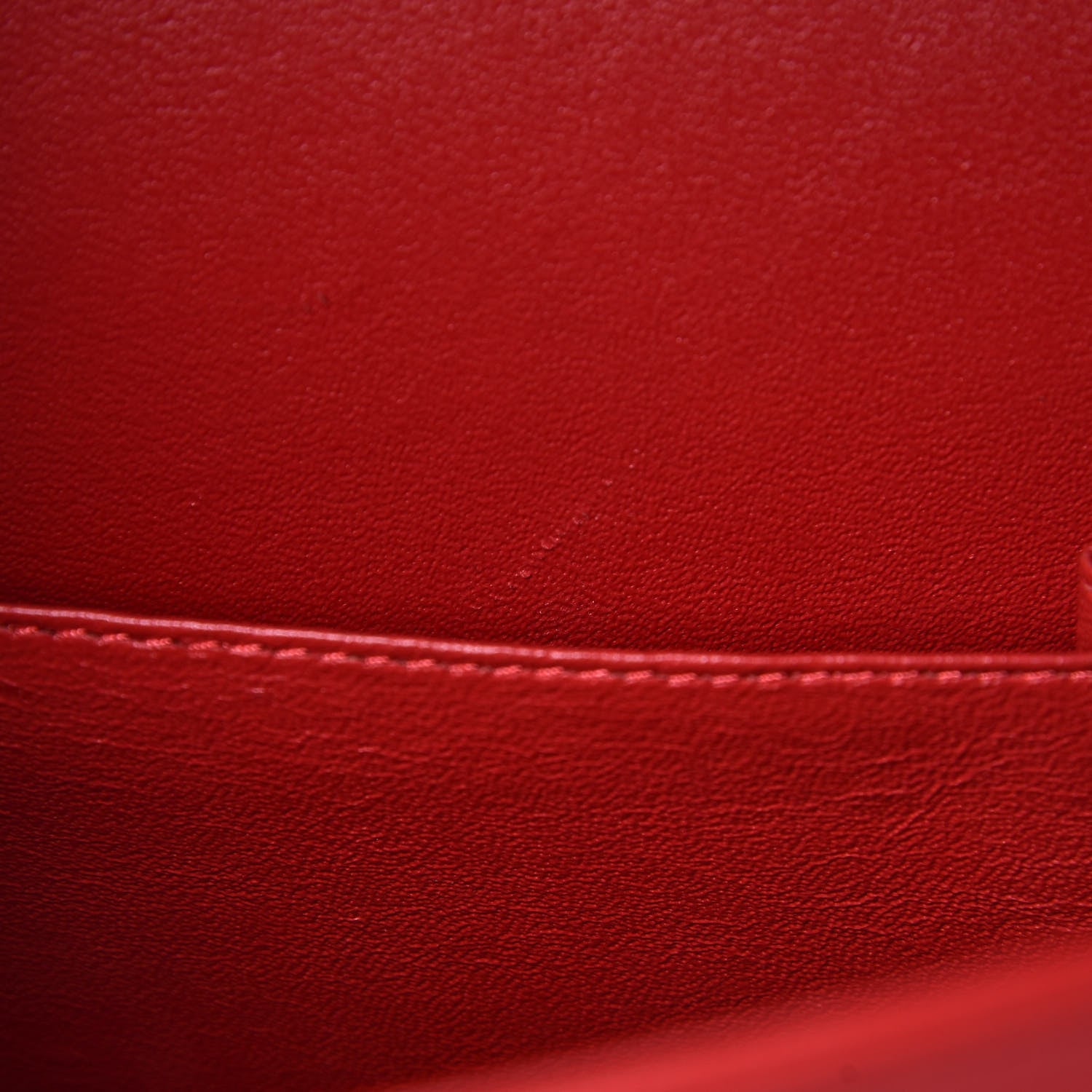 Chanel Lambskin Quilted Maxi Double Flap Red 9 of 15