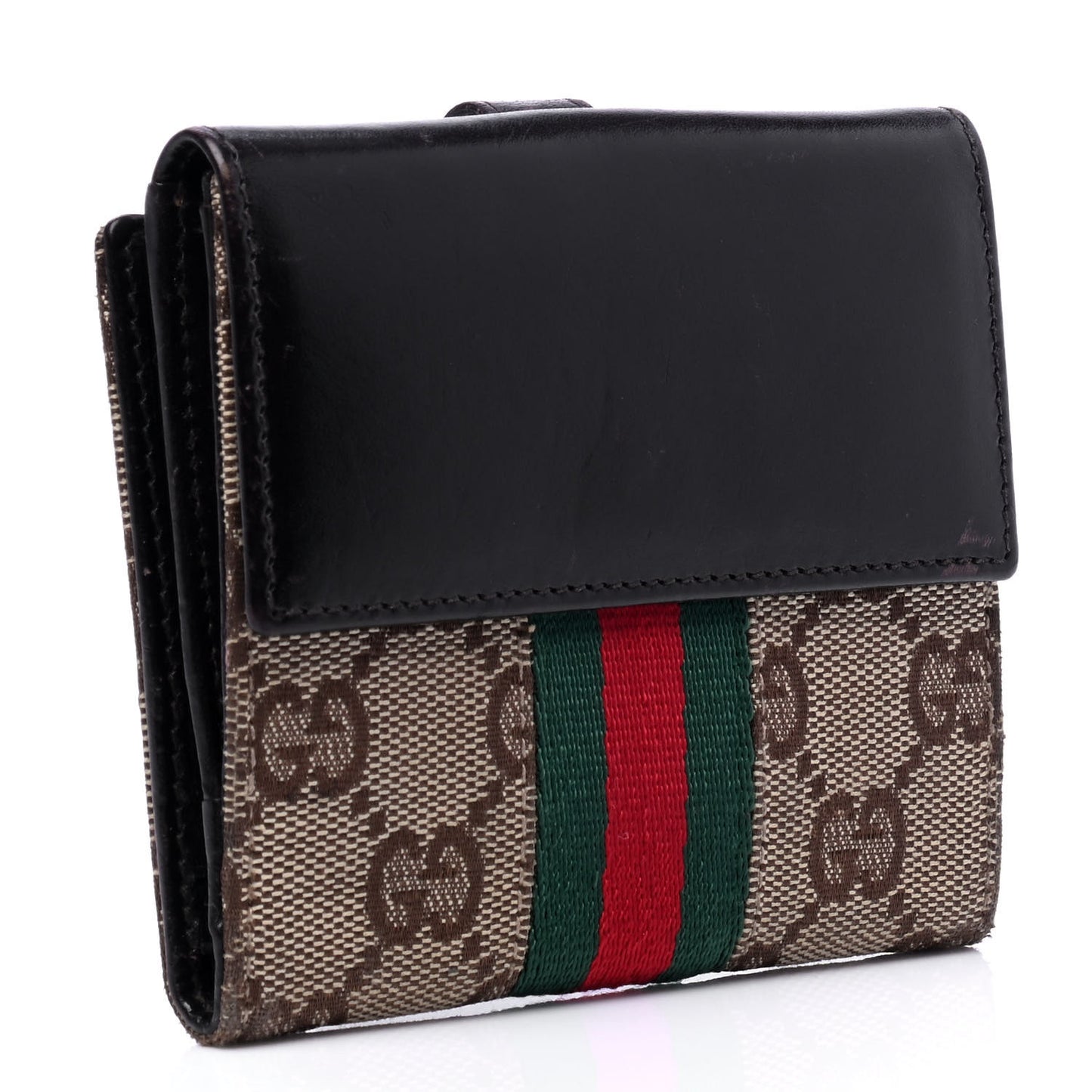 Monogram Web Jackie French Wallet Brown