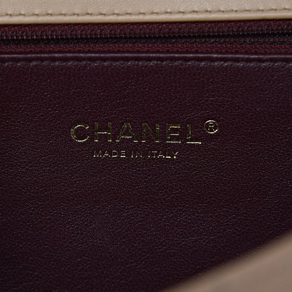 Chanel Caviar Quilted Medium CC Filigree Flap Beige Black 6 of 17