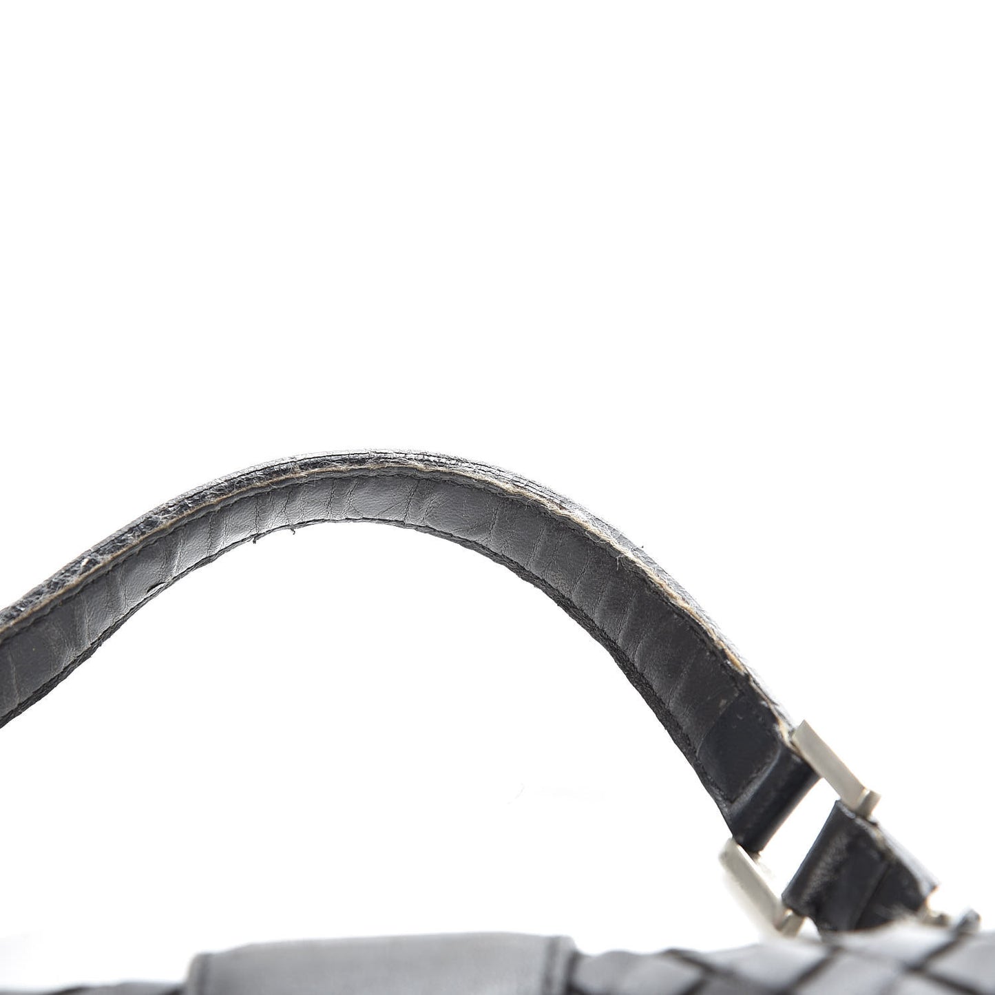 BOTTEGA VENETA Nappa Intrecciato Flap Bag Black