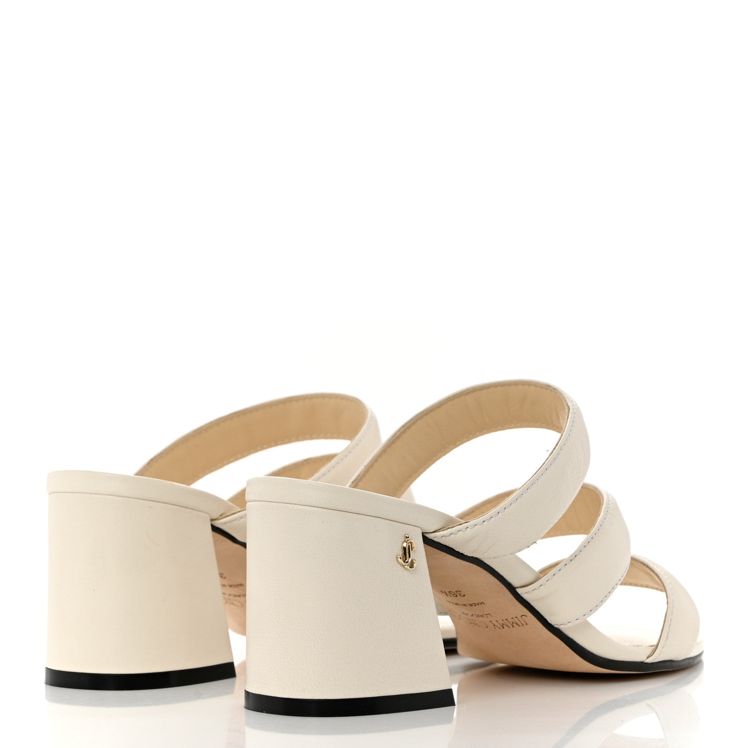 Jimmy Choo Nappa Auna 65 Mule Sandals 36.5 Latte 4 of 7