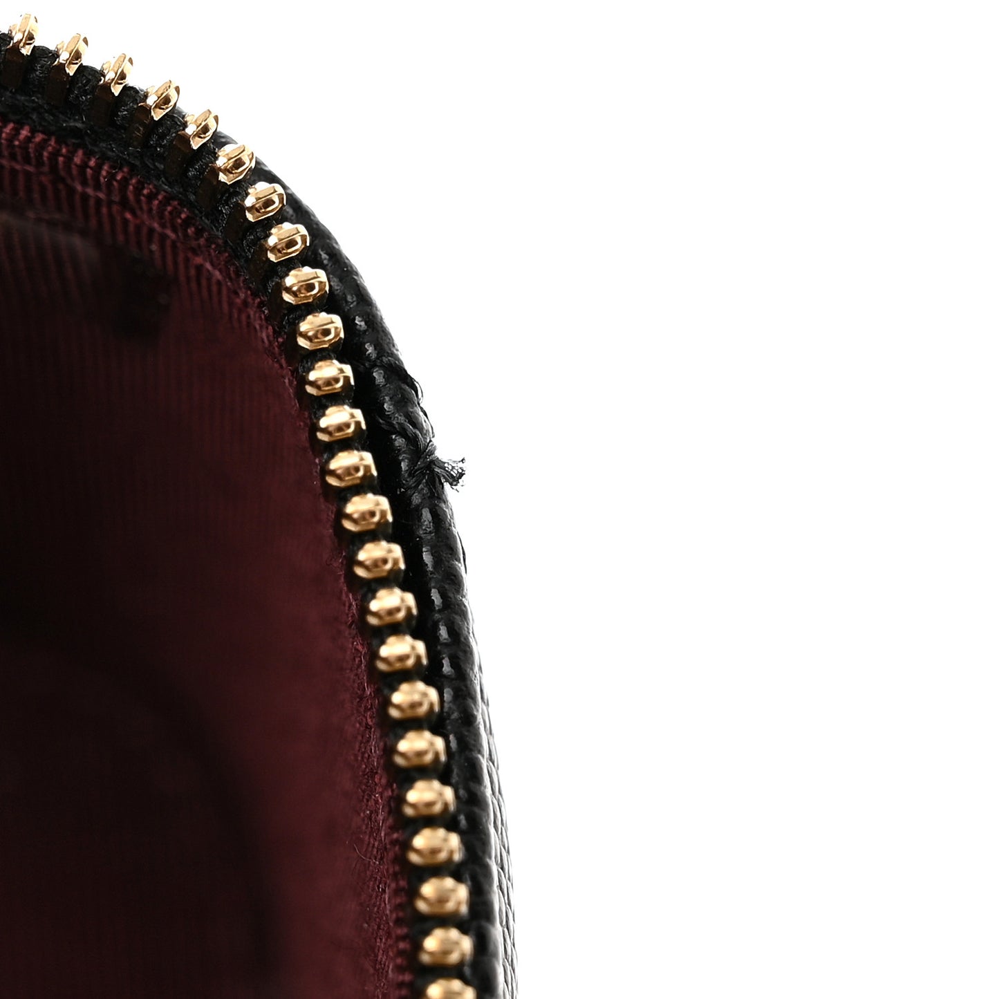 Caviar Quilted Mini Vanity Case With Chain Black