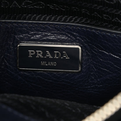 Prada Glace Calfskin Shopping Tote Baltico 6 of 18