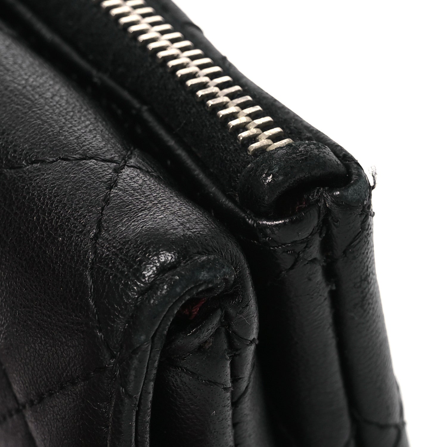 Chanel Lambskin Quilted Coin Purse Black 12 of 14