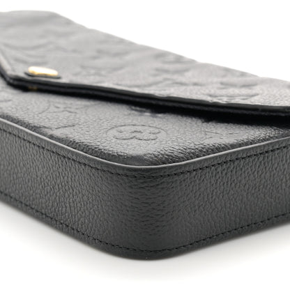 Louis Vuitton Empreinte Pochette Felicie Chain Wallet Black 10 of 10