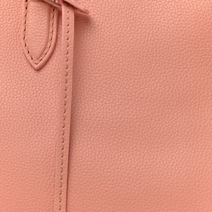 Alexander McQueen Pebbled Calfskin Large Skull Padlock Zip Around Tote Blush Pink 8 of 17