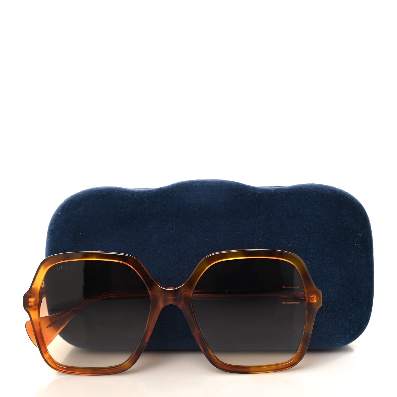 Gucci Acetate Oversize Rectangle Frame GG1072S Sunglasses  Tortoise 7 of 7