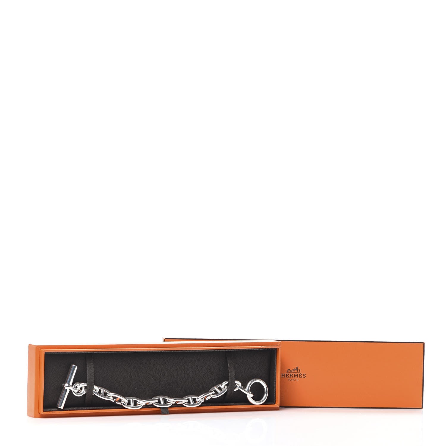 Hermes Sterling Silver TGM Chaine D'Ancre Bracelet 5 of 5