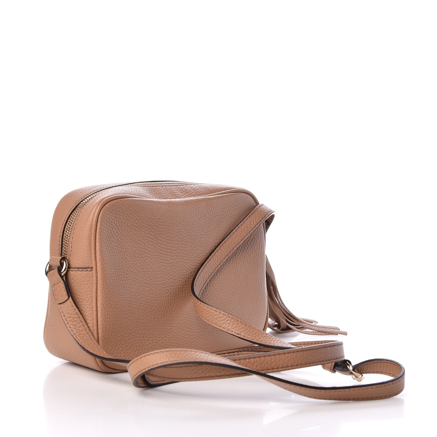 Gucci Pebbled Calfskin Small Soho Disco Bag Camelia 3 of 8
