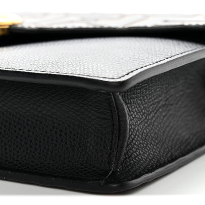 Fendi Vitello Cruise F is Fendi Bi-Color FF 1974 Embossed Medium Envelope Wallet On Chain Black Maya 9 of 12