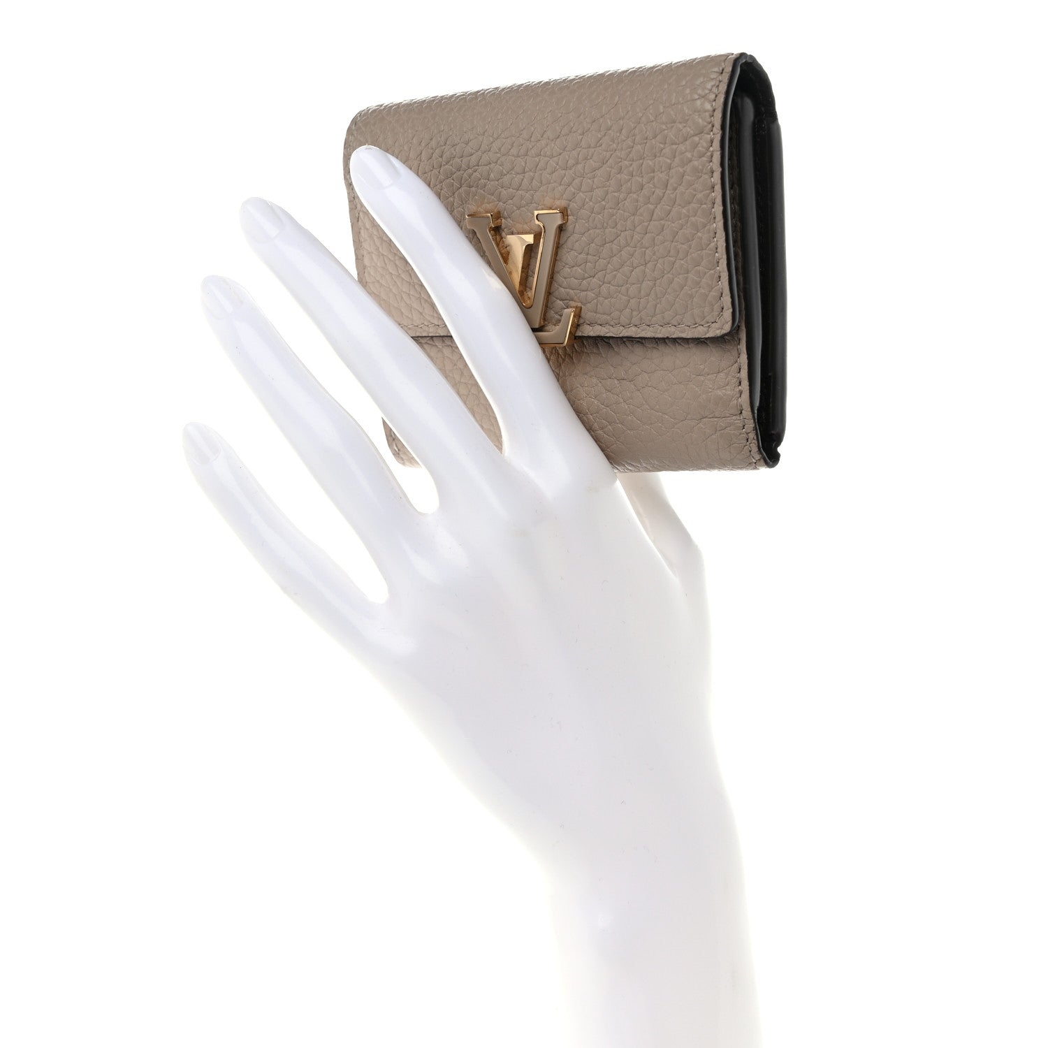 Louis Vuitton Taurillon Capucines XS Wallet Galet 2 of 6