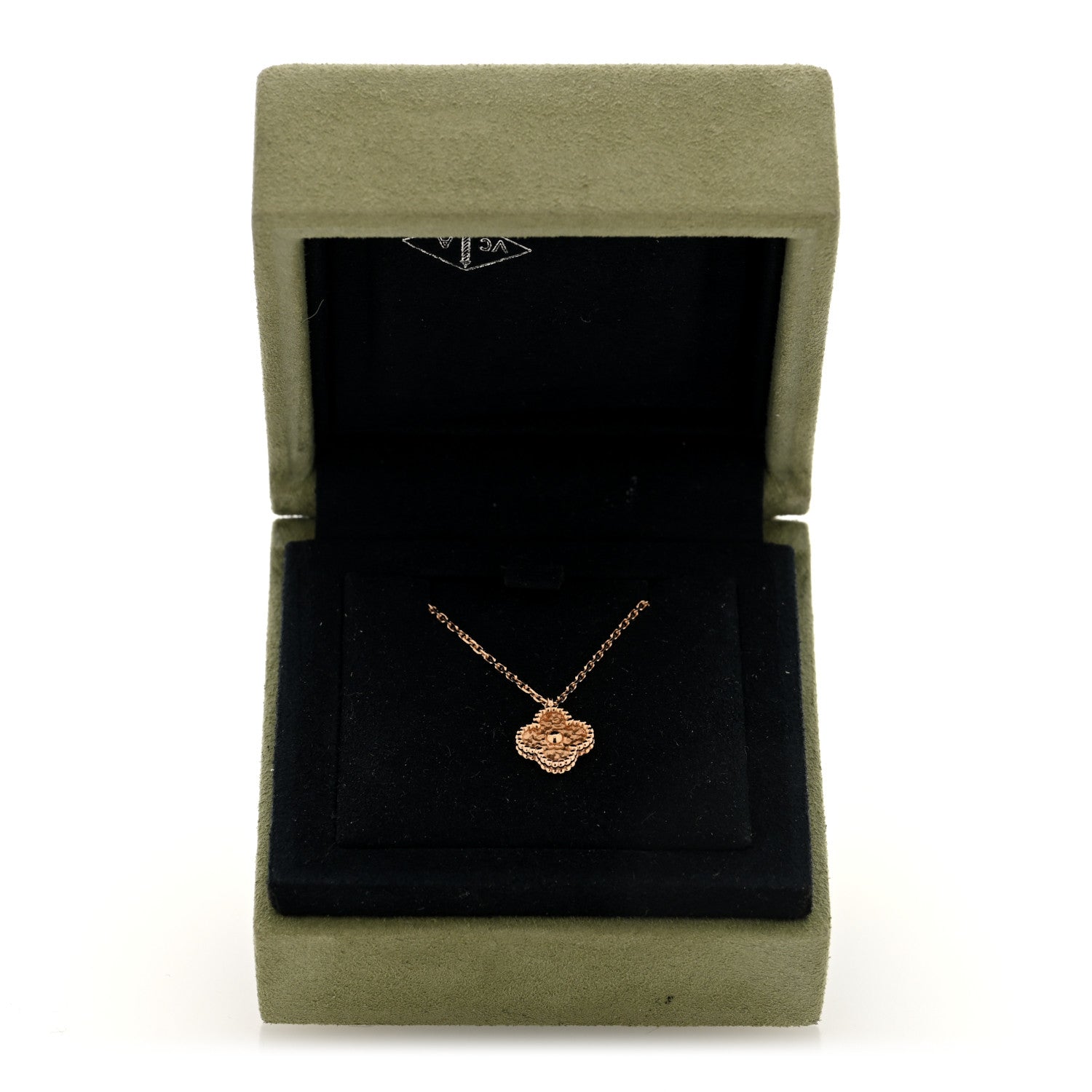 Van Cleef & Arpels 18K Rose Gold Sweet Alhambra Pendant Necklace 5 of 5
