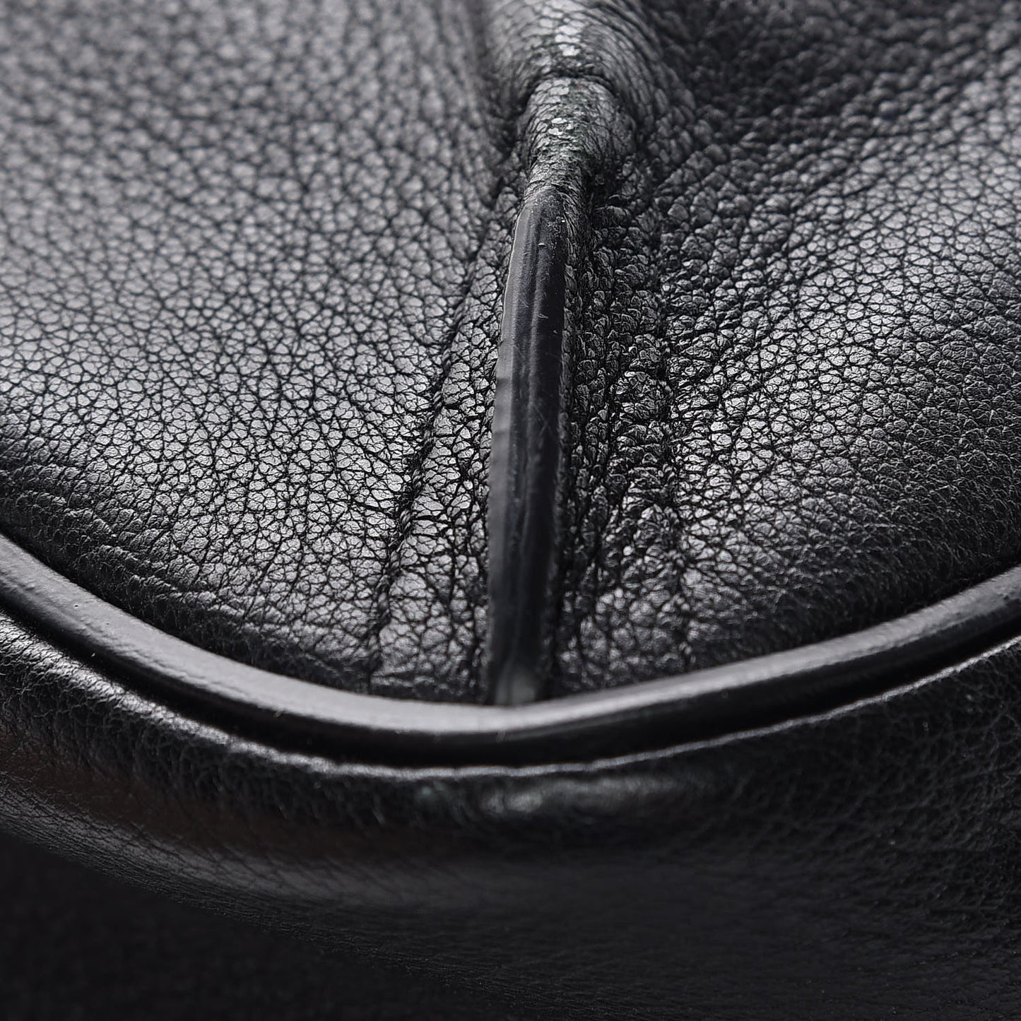 Grained Lambskin Calfskin Medium Lexa Shoulder Bag Black