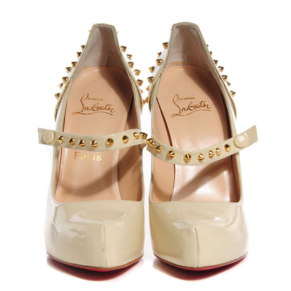 Christian Louboutin Patent Mad Mary 120 Pumps 40.5 Off White 2 of 7