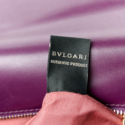 Bulgari Calfskin Serpenti Forever Shoulder Bag Plum 8 of 13