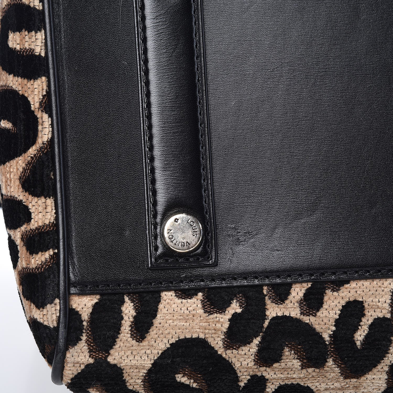 Louis Vuitton Jacquard Velvet Leopard Print Stephen Sprouse Speedy 10 of 12