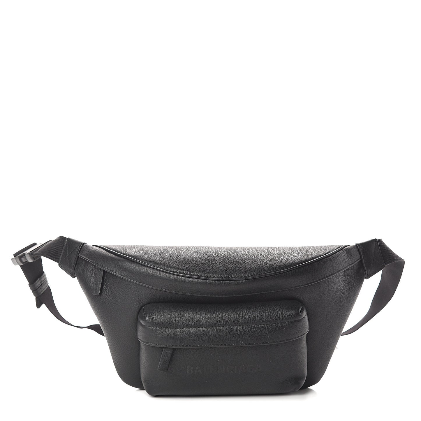 Smooth Calfskin Logo Large Everyday Beltpack Black