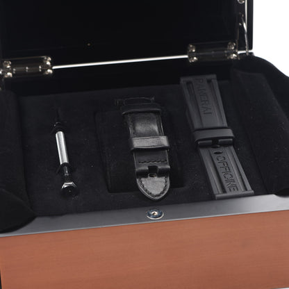Panerai Stainless Steel Calfskin 44mm Luminor Marina Manual Winding Watch Black PAM00111 7 of 8