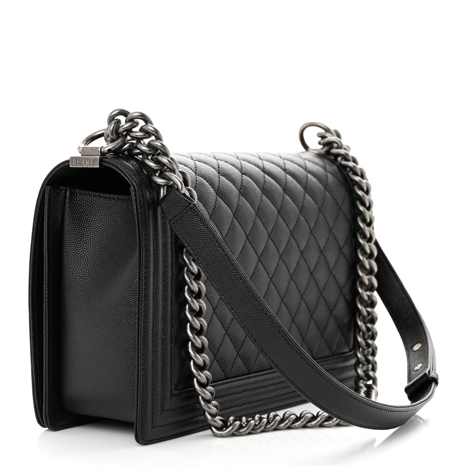 Chanel Caviar Quilted New Medium Boy Flap Black 3 of 11