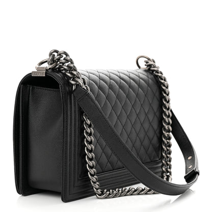 Chanel Caviar Quilted New Medium Boy Flap Black 3 of 11