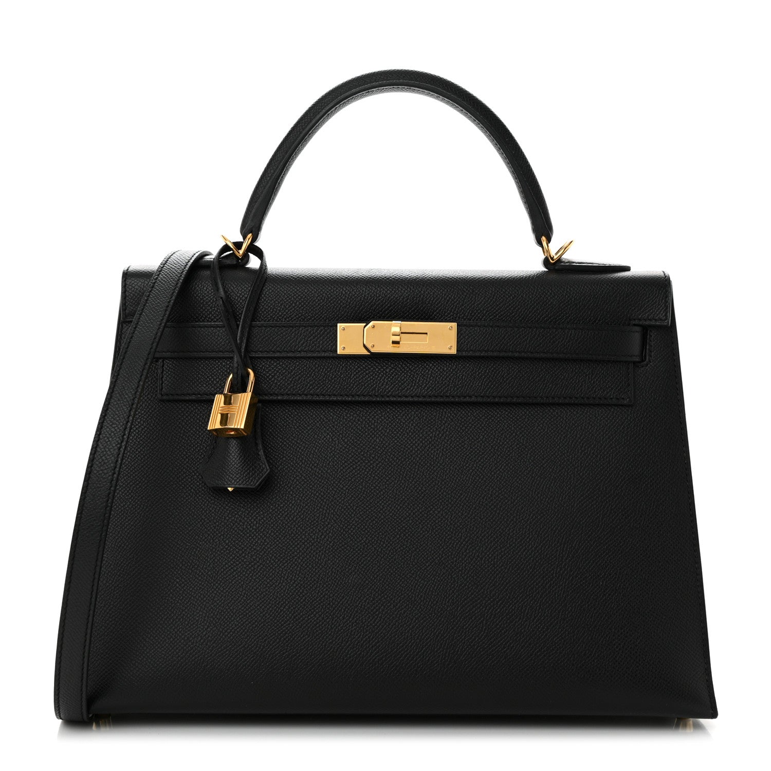 Hermes Epsom Kelly Sellier 32 Black 1 of 11