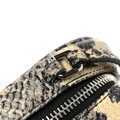 Saint Laurent Python Embossed Calfskin Monogram Blogger Bag Black Beige 11 of 12