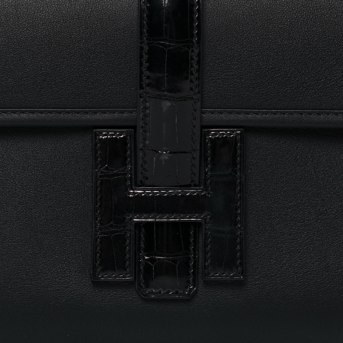 Swift Shiny Alligator Jige Elan 29 Touch Clutch Black