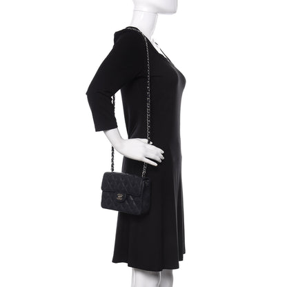 Chanel Caviar Quilted Mini Square Flap Navy 2 of 11