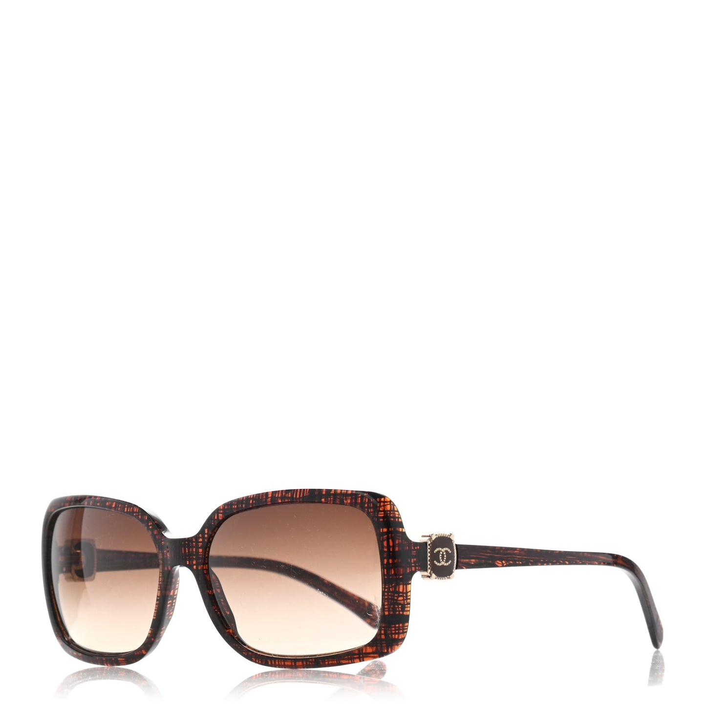 CC Tweed Effect Sunglasses 5175 Brown