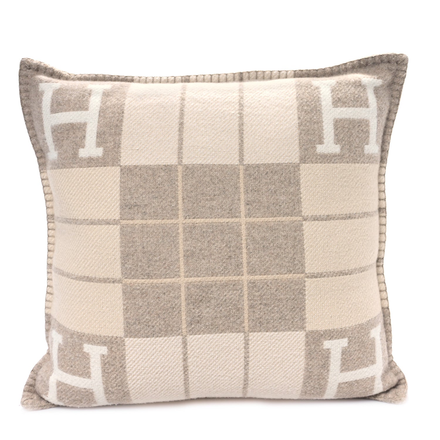 Hermes Wool Cashmere Avalon III Pillow PM Coco Camomille 1 of 3