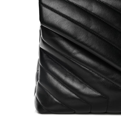 Saint Laurent Calfskin Y Quilted Monogram Medium Loulou Chain Satchel Black 14 of 14